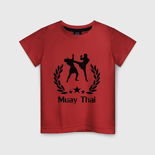 Детская футболка Muay Thai: High Kick / Красный – фото 1
