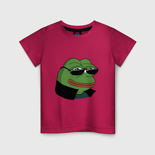 Детская футболка Pepe в очках EZ / Маджента – фото 1
