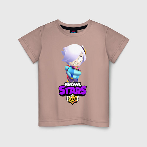 Детская футболка Colette - Brawl Stars / Пыльно-розовый – фото 1