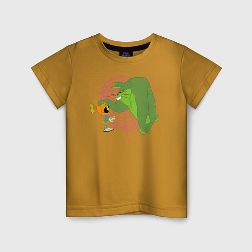 Детская футболка Marvin & Hyde Bugs / Горчичный – фото 1