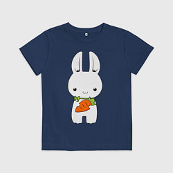 Детская футболка Зайчик с морковкой
