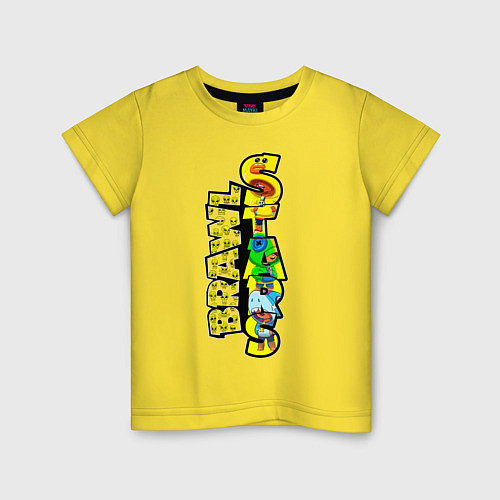 Детская футболка Brawl STARS / Желтый – фото 1