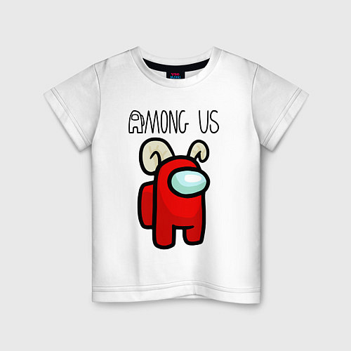 Детская футболка AMONG US / Белый – фото 1