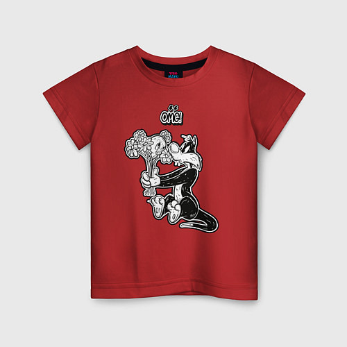 Детская футболка Сильвестр / Красный – фото 1