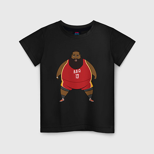 Детская футболка Fat Harden / Черный – фото 1