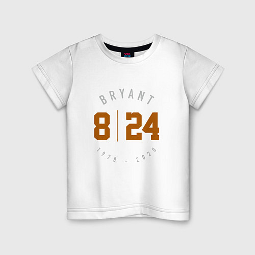 Детская футболка Kobe Bryant / Белый – фото 1