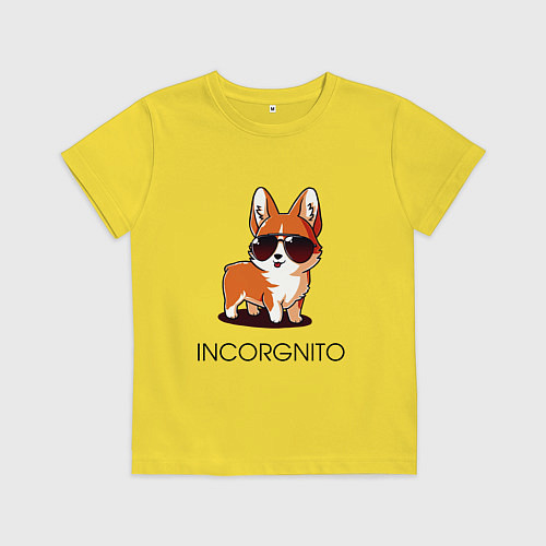 Детская футболка ИНКОРГНИТО / Желтый – фото 1
