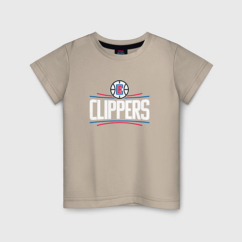 Детская футболка Los Angeles Clippers / Миндальный – фото 1