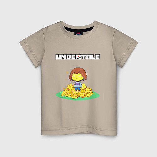 Детская футболка UNDERTALE / Миндальный – фото 1