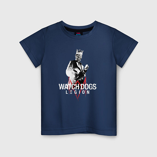 Детская футболка Watch Dogs: Legion / Тёмно-синий – фото 1