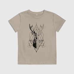Детская футболка Polygonal deer