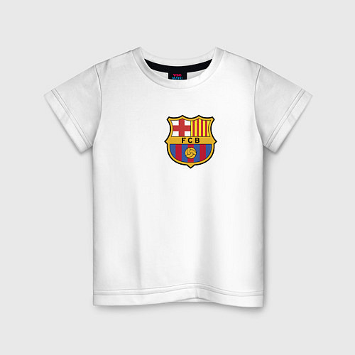 Детская футболка Barcelona FC / Белый – фото 1