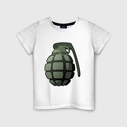 Футболка хлопковая детская Grenade!, цвет: белый