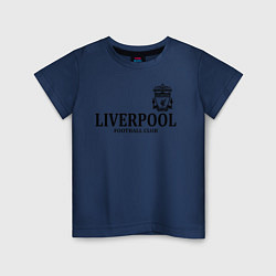 Футболка хлопковая детская Liverpool FC, цвет: тёмно-синий