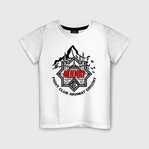 Детская футболка Akhmat Fight Club / Белый – фото 1