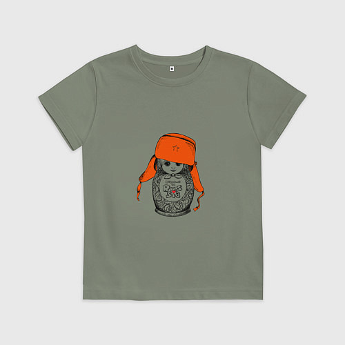 Детская футболка Родина Россия / Авокадо – фото 1