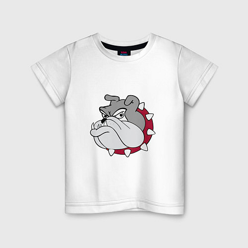 Детская футболка Грозный питбуль / Белый – фото 1