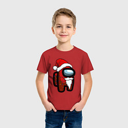 Футболка хлопковая детская Among Us, цвет: красный — фото 2