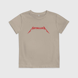 Футболка хлопковая детская And Justice For All Metallica, цвет: миндальный