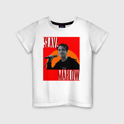 Детская футболка SLAVA MARLOW / Белый – фото 1