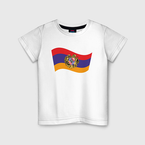 Детская футболка Армения / Белый – фото 1