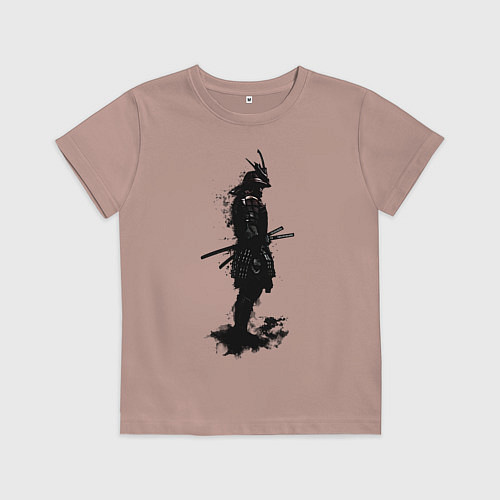 Детская футболка Теневой самурай / Пыльно-розовый – фото 1