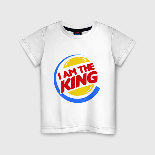 Детская футболка Я король / Белый – фото 1