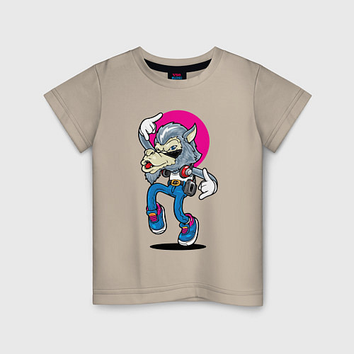 Детская футболка Hipster / Миндальный – фото 1