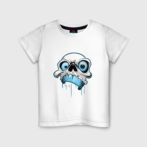 Детская футболка Опасная голова / Белый – фото 1
