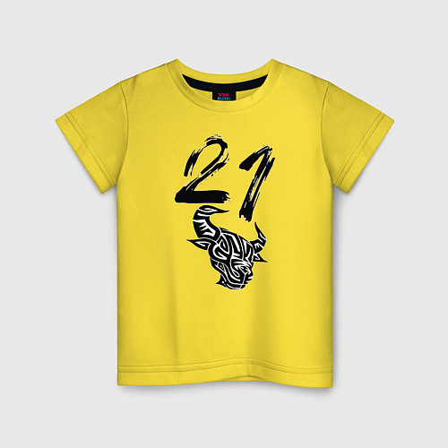 Детская футболка Год быка / Желтый – фото 1