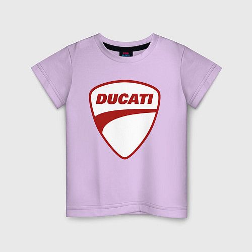 Детская футболка Ducati Logo Дукати Лого Z / Лаванда – фото 1