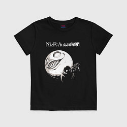 Футболка хлопковая детская NIER AUTOMATA, цвет: черный