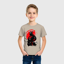 Футболка хлопковая детская САМУРАЙ, цвет: миндальный — фото 2