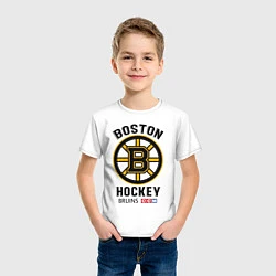 Футболка хлопковая детская BOSTON BRUINS NHL, цвет: белый — фото 2