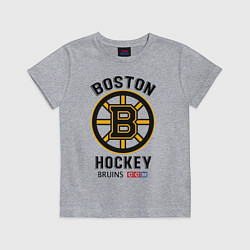 Футболка хлопковая детская BOSTON BRUINS NHL, цвет: меланж