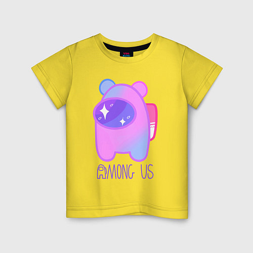 Детская футболка AMONG US - SPACE / Желтый – фото 1