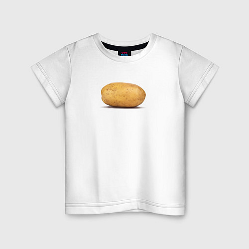 Детская футболка Картофель / Белый – фото 1