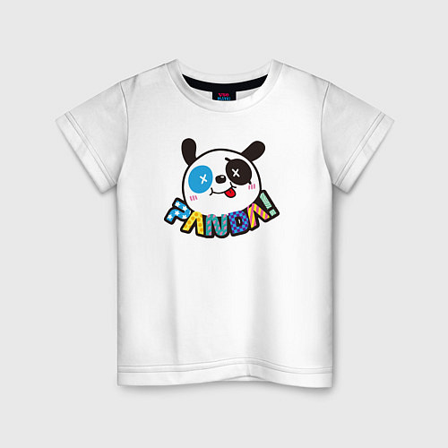 Детская футболка Панда / Белый – фото 1