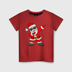 Футболка хлопковая детская Dabing Santa, цвет: красный