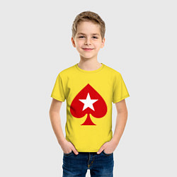 Футболка хлопковая детская Покер Пики Poker Stars, цвет: желтый — фото 2