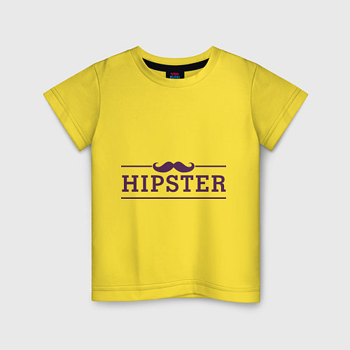 Детская футболка Hipster / Желтый – фото 1