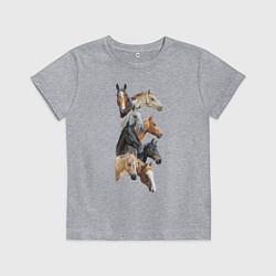 Детская футболка Лошади
