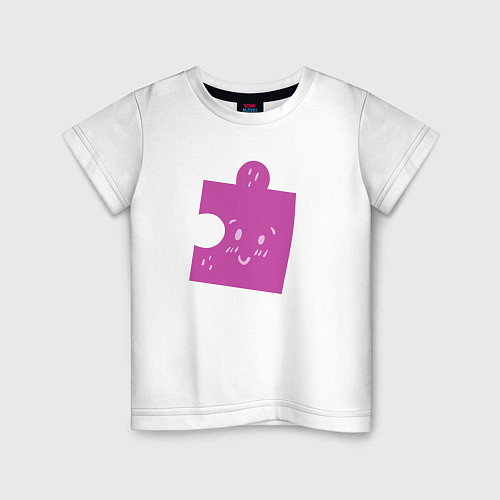 Детская футболка Пазл / Белый – фото 1