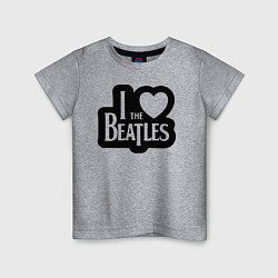 Детская футболка I love Beatles - Я люблю Битлз