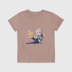 Футболка хлопковая детская Альбедо, цвет: пыльно-розовый