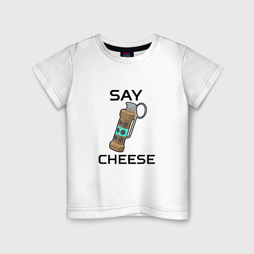 Детская футболка Say Cheese / Белый – фото 1