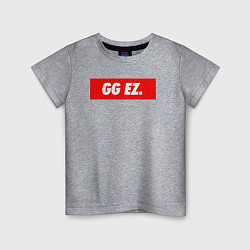 Футболка хлопковая детская GG EZ, цвет: меланж