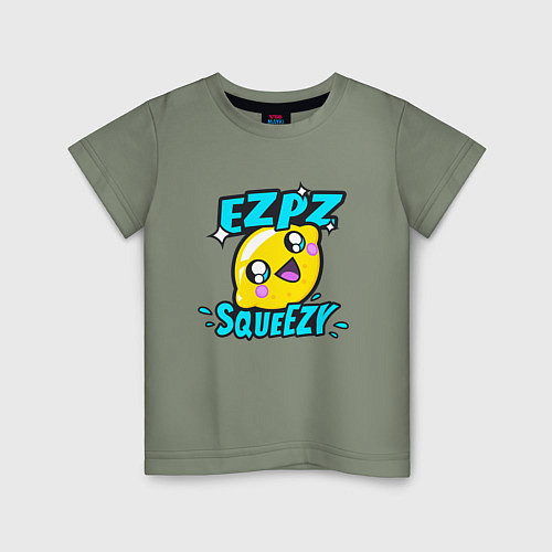 Детская футболка Easy Peasy Lemon Squeezy / Авокадо – фото 1