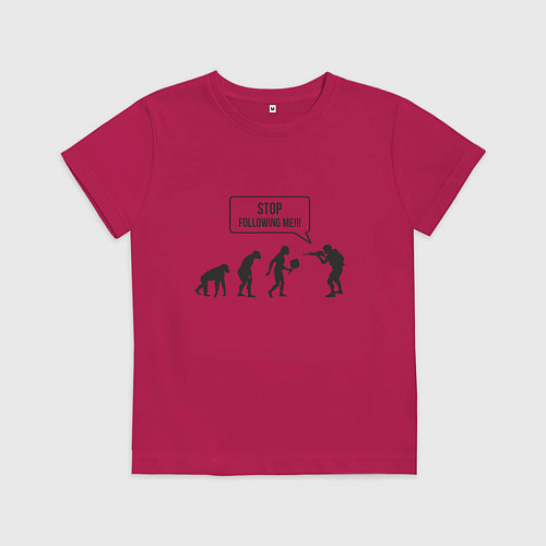 Детская футболка CS GO спина Z / Маджента – фото 1