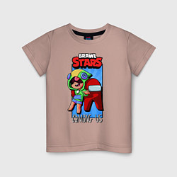 Детская футболка Leon Brawl Stars and Among Us